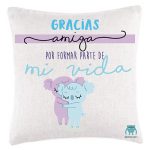 Cojín gracias amiga